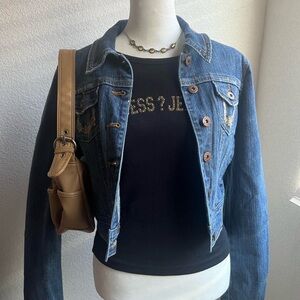 Y2k Paris blues vtg denim jean jacket